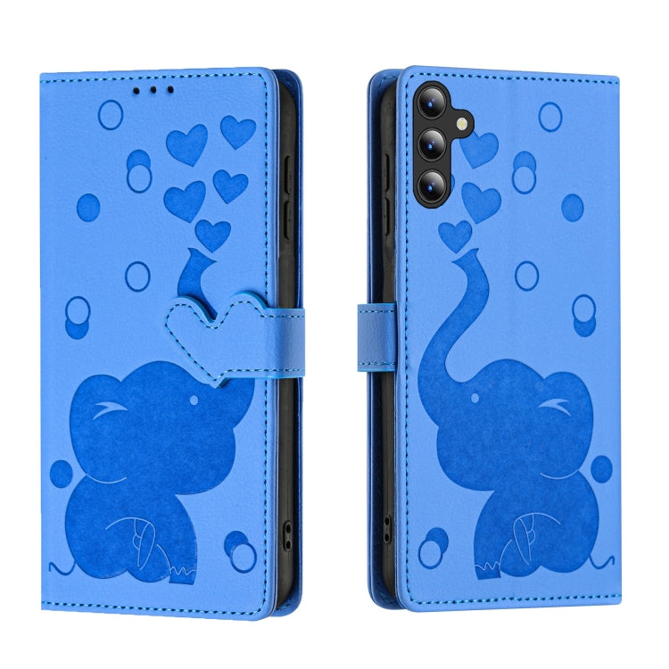 Cartoon Elephant Embossed Leather Phone Case, For Samsung Galaxy S24+ 5G, For Samsung Galaxy S24 5G, For Samsung Galaxy S23 FE 5G, For Samsung Galaxy S23 Ultra 5G, For Samsung Galaxy S23+ 5G, For Samsung Galaxy S23 5G, For Samsung Galaxy S20 FE        ...