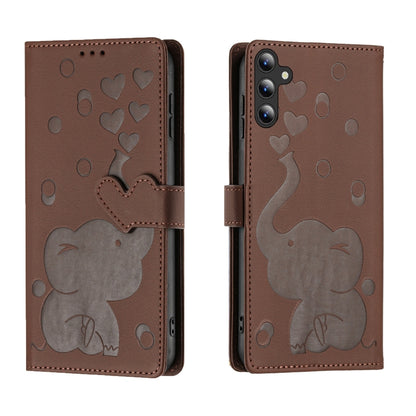 Cartoon Elephant Embossed Leather Phone Case, For Samsung Galaxy S24+ 5G, For Samsung Galaxy S24 5G, For Samsung Galaxy S23 FE 5G, For Samsung Galaxy S23 Ultra 5G, For Samsung Galaxy S23+ 5G, For Samsung Galaxy S23 5G, For Samsung Galaxy S20 FE        ...