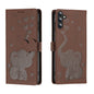 Cartoon Elephant Embossed Leather Phone Case, For Samsung Galaxy S24+ 5G, For Samsung Galaxy S24 5G, For Samsung Galaxy S23 FE 5G, For Samsung Galaxy S23 Ultra 5G, For Samsung Galaxy S23+ 5G, For Samsung Galaxy S23 5G, For Samsung Galaxy S20 FE        ...