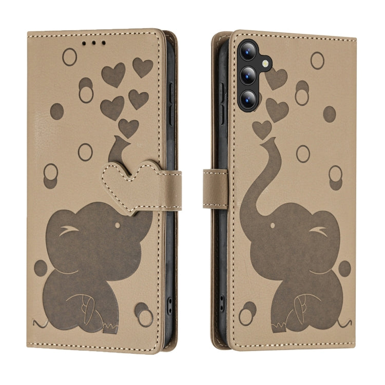 Cartoon Elephant Embossed Leather Phone Case, For Samsung Galaxy S24+ 5G, For Samsung Galaxy S24 5G, For Samsung Galaxy S23 FE 5G, For Samsung Galaxy S23 Ultra 5G, For Samsung Galaxy S23+ 5G, For Samsung Galaxy S23 5G, For Samsung Galaxy S20 FE        ...