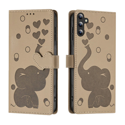 Cartoon Elephant Embossed Leather Phone Case, For Samsung Galaxy S24+ 5G, For Samsung Galaxy S24 5G, For Samsung Galaxy S23 FE 5G, For Samsung Galaxy S23 Ultra 5G, For Samsung Galaxy S23+ 5G, For Samsung Galaxy S23 5G, For Samsung Galaxy S20 FE        ...