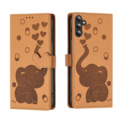 Cartoon Elephant Embossed Leather Phone Case, For Samsung Galaxy S24+ 5G, For Samsung Galaxy S24 5G, For Samsung Galaxy S23 FE 5G, For Samsung Galaxy S23 Ultra 5G, For Samsung Galaxy S23+ 5G, For Samsung Galaxy S23 5G, For Samsung Galaxy S20 FE        ...