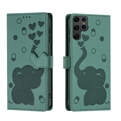 Cartoon Elephant Embossed Leather Phone Case, For Samsung Galaxy S24+ 5G, For Samsung Galaxy S24 5G, For Samsung Galaxy S23 FE 5G, For Samsung Galaxy S23 Ultra 5G, For Samsung Galaxy S23+ 5G, For Samsung Galaxy S23 5G, For Samsung Galaxy S20 FE        ...