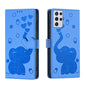 Cartoon Elephant Embossed Leather Phone Case, For Samsung Galaxy S22 5G, For Samsung Galaxy S21 FE 5G, For Samsung Galaxy S21 5G, For Samsung Galaxy S21+ 5G, For Samsung Galaxy S21 Ultra 5G