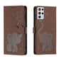Cartoon Elephant Embossed Leather Phone Case, For Samsung Galaxy S22 5G, For Samsung Galaxy S21 FE 5G, For Samsung Galaxy S21 5G, For Samsung Galaxy S21+ 5G, For Samsung Galaxy S21 Ultra 5G