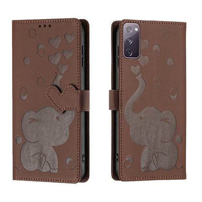 Cartoon Elephant Embossed Leather Phone Case, For Samsung Galaxy S24+ 5G, For Samsung Galaxy S24 5G, For Samsung Galaxy S23 FE 5G, For Samsung Galaxy S23 Ultra 5G, For Samsung Galaxy S23+ 5G, For Samsung Galaxy S23 5G, For Samsung Galaxy S20 FE        ...