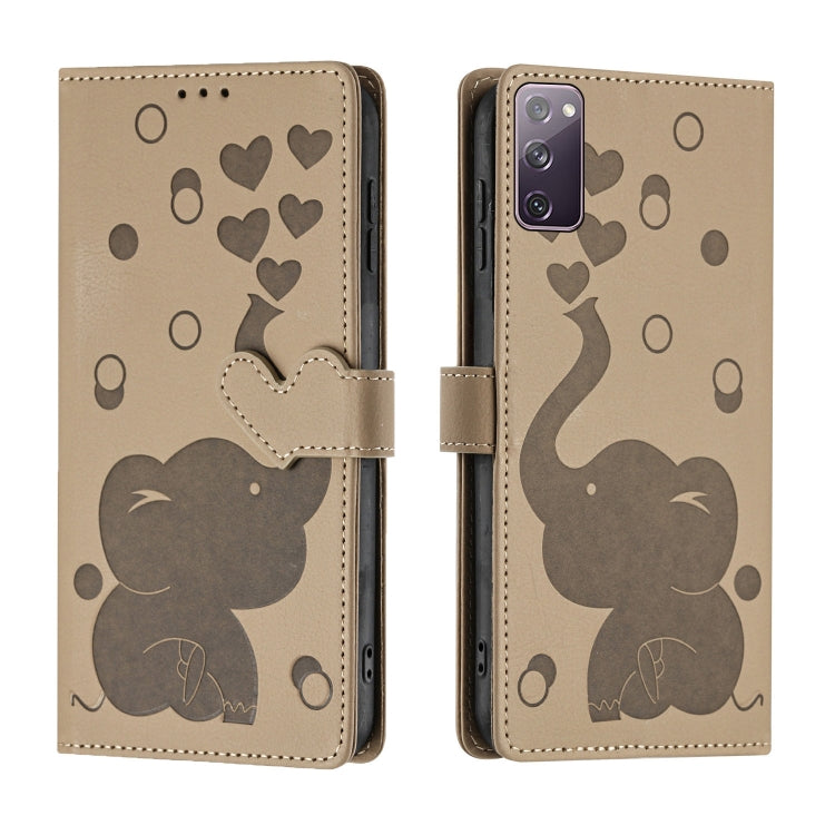 Cartoon Elephant Embossed Leather Phone Case, For Samsung Galaxy S24+ 5G, For Samsung Galaxy S24 5G, For Samsung Galaxy S23 FE 5G, For Samsung Galaxy S23 Ultra 5G, For Samsung Galaxy S23+ 5G, For Samsung Galaxy S23 5G, For Samsung Galaxy S20 FE        ...