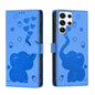 Cartoon Elephant Embossed Leather Phone Case, For Galaxy S26 FE 5G, For Samsung Galaxy S26+ 5G, For Samsung Galaxy S26 Ultra 5G, For Samsung Galaxy S26 5G, For Samsung Galaxy S25 FE 5G, For Samsung Galaxy S25 5G, For Samsung Galaxy S25+ 5G             ...