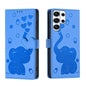 Cartoon Elephant Embossed Leather Phone Case, For Galaxy S26 FE 5G, For Samsung Galaxy S26+ 5G, For Samsung Galaxy S26 Ultra 5G, For Samsung Galaxy S26 5G, For Samsung Galaxy S25 FE 5G, For Samsung Galaxy S25 5G, For Samsung Galaxy S25+ 5G             ...