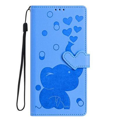 Cartoon Elephant Embossed Leather Phone Case, For Galaxy S26 FE 5G, For Samsung Galaxy S26+ 5G, For Samsung Galaxy S26 Ultra 5G, For Samsung Galaxy S26 5G, For Samsung Galaxy S25 FE 5G, For Samsung Galaxy S25 5G, For Samsung Galaxy S25+ 5G             ...