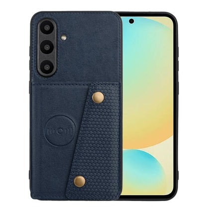 Double Buckle Card Slots Magnetic Phone Case, For Samsung Galaxy S24 FE 5G
