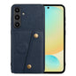Double Buckle Card Slots Magnetic Phone Case, For Samsung Galaxy S24 FE 5G