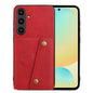 Double Buckle Card Slots Magnetic Phone Case, For Samsung Galaxy S24 FE 5G