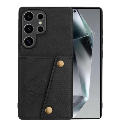 Double Buckle Card Slots Magnetic Phone Case, For Galaxy S26 FE 5G, For Samsung Galaxy S26+ 5G, For Samsung Galaxy S26 Ultra 5G, For Samsung Galaxy S26 5G, For Samsung Galaxy S25 FE 5G, For Samsung Galaxy S25 Edge 5G, For Samsung Galaxy S25 5G         ...