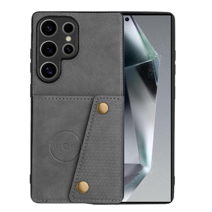 Double Buckle Card Slots Magnetic Phone Case, For Galaxy S26 FE 5G, For Samsung Galaxy S26+ 5G, For Samsung Galaxy S26 Ultra 5G, For Samsung Galaxy S26 5G, For Samsung Galaxy S25 FE 5G, For Samsung Galaxy S25 Edge 5G, For Samsung Galaxy S25 5G         ...