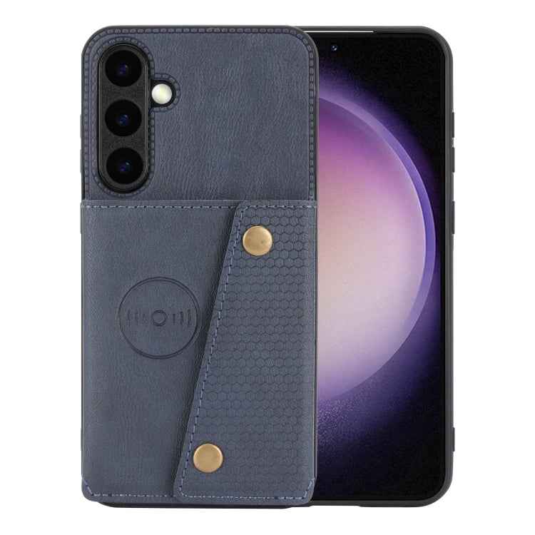 Double Buckle Card Slots Magnetic Phone Case, For Samsung Galaxy S26+ 5G, For Samsung Galaxy S26 Ultra 5G, For Samsung Galaxy S26 5G, For Samsung Galaxy S25 FE 5G, For Samsung Galaxy S25 Edge 5G, For Samsung Galaxy S25 5G, For Samsung Galaxy S25+ 5G   ...