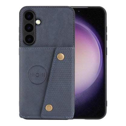 Double Buckle Card Slots Magnetic Phone Case, For Galaxy S26 FE 5G, For Samsung Galaxy S26+ 5G, For Samsung Galaxy S26 Ultra 5G, For Samsung Galaxy S26 5G, For Samsung Galaxy S25 FE 5G, For Samsung Galaxy S25 Edge 5G, For Samsung Galaxy S25 5G         ...