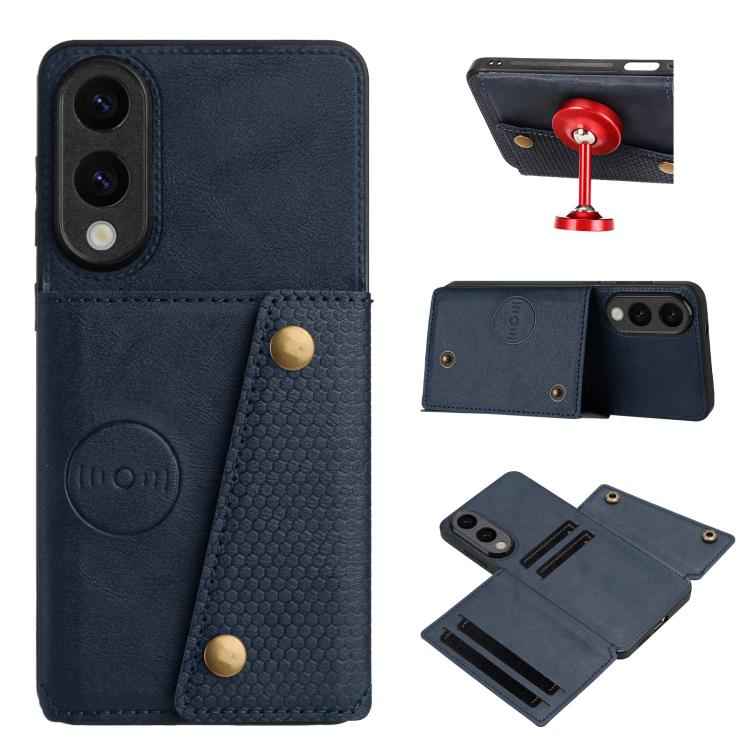 Double Buckle Card Slots Magnetic Phone Case, For Samsung Galaxy S26+ 5G, For Samsung Galaxy S26 Ultra 5G, For Samsung Galaxy S26 5G, For Samsung Galaxy S25 FE 5G, For Samsung Galaxy S25 Edge 5G, For Samsung Galaxy S25 5G, For Samsung Galaxy S25+ 5G   ...