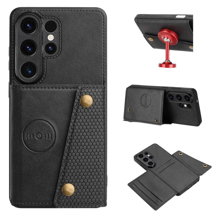 Double Buckle Card Slots Magnetic Phone Case, For Galaxy S26 FE 5G, For Samsung Galaxy S26+ 5G, For Samsung Galaxy S26 Ultra 5G, For Samsung Galaxy S26 5G, For Samsung Galaxy S25 FE 5G, For Samsung Galaxy S25 Edge 5G, For Samsung Galaxy S25 5G         ...