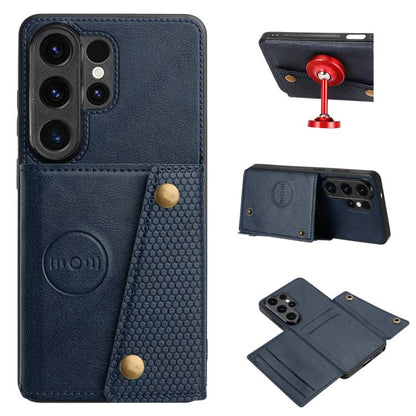 Double Buckle Card Slots Magnetic Phone Case, For Galaxy S26 FE 5G, For Samsung Galaxy S26+ 5G, For Samsung Galaxy S26 Ultra 5G, For Samsung Galaxy S26 5G, For Samsung Galaxy S25 FE 5G, For Samsung Galaxy S25 Edge 5G, For Samsung Galaxy S25 5G         ...
