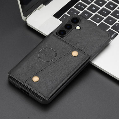 Double Buckle Card Slots Magnetic Phone Case, For Galaxy S26 FE 5G, For Samsung Galaxy S26+ 5G, For Samsung Galaxy S26 Ultra 5G, For Samsung Galaxy S26 5G, For Samsung Galaxy S25 FE 5G, For Samsung Galaxy S25 Edge 5G, For Samsung Galaxy S25 5G         ...