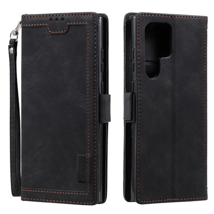 Retro Splicing Horizontal Flip Leather Phone Case, For Samsung Galaxy S26+ 5G, For Samsung Galaxy S25 FE 5G, For Samsung Galaxy S25 5G, For Samsung Galaxy S25+ 5G, For Samsung Galaxy S25 Ultra 5G