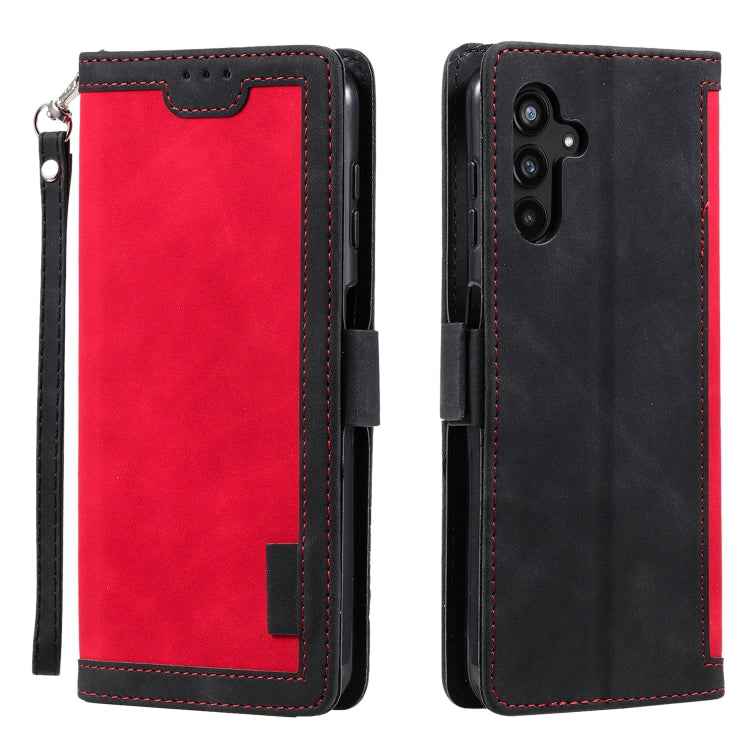 Retro Splicing Horizontal Flip Leather Phone Case, For Samsung Galaxy S26+ 5G, For Samsung Galaxy S25 FE 5G, For Samsung Galaxy S25 5G, For Samsung Galaxy S25+ 5G, For Samsung Galaxy S25 Ultra 5G