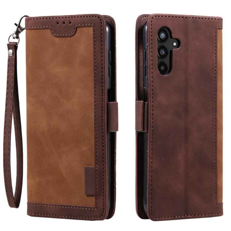 Retro Splicing Horizontal Flip Leather Phone Case, For Samsung Galaxy S26+ 5G, For Samsung Galaxy S25 FE 5G, For Samsung Galaxy S25 5G, For Samsung Galaxy S25+ 5G, For Samsung Galaxy S25 Ultra 5G