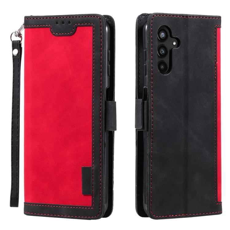 Retro Splicing Horizontal Flip Leather Phone Case, For Samsung Galaxy S26+ 5G, For Samsung Galaxy S25 FE 5G, For Samsung Galaxy S25 5G, For Samsung Galaxy S25+ 5G, For Samsung Galaxy S25 Ultra 5G