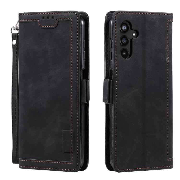 Retro Splicing Horizontal Flip Leather Phone Case, For Samsung Galaxy S26+ 5G, For Samsung Galaxy S25 FE 5G, For Samsung Galaxy S25 5G, For Samsung Galaxy S25+ 5G, For Samsung Galaxy S25 Ultra 5G