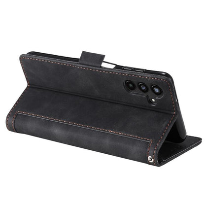 Retro Splicing Horizontal Flip Leather Phone Case, For Samsung Galaxy S26+ 5G, For Samsung Galaxy S25 FE 5G, For Samsung Galaxy S25 5G, For Samsung Galaxy S25+ 5G, For Samsung Galaxy S25 Ultra 5G