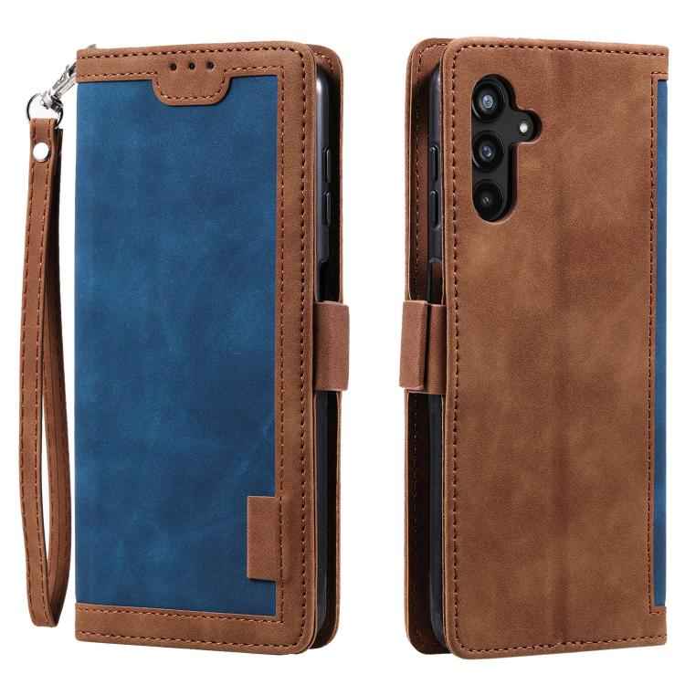Retro Splicing Horizontal Flip Leather Phone Case, For Samsung Galaxy S26+ 5G, For Samsung Galaxy S25 FE 5G, For Samsung Galaxy S25 5G, For Samsung Galaxy S25+ 5G, For Samsung Galaxy S25 Ultra 5G