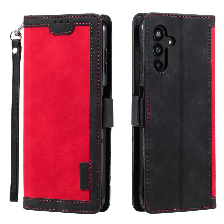 Retro Splicing Horizontal Flip Leather Phone Case, For Samsung Galaxy S26+ 5G, For Samsung Galaxy S25 FE 5G, For Samsung Galaxy S25 5G, For Samsung Galaxy S25+ 5G, For Samsung Galaxy S25 Ultra 5G