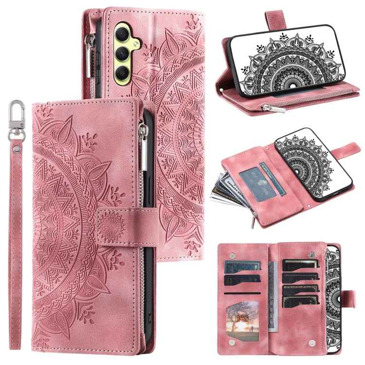 Multi-Card Totem Zipper Leather Phone Case, For Samsung Galaxy S26+ 5G, For Samsung Galaxy S26 Ultra 5G, For Samsung Galaxy S26 5G, For Samsung Galaxy S25 FE 5G, For Samsung Galaxy S25 5G, For Samsung Galaxy S25+ 5G, For Samsung Galaxy S25 Ultra 5G