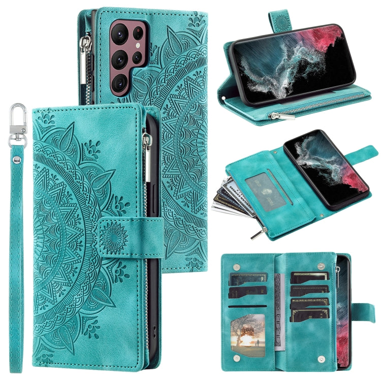 Multi-Card Totem Zipper Leather Phone Case, For Samsung Galaxy S26+ 5G, For Samsung Galaxy S26 Ultra 5G, For Samsung Galaxy S26 5G, For Samsung Galaxy S25 FE 5G, For Samsung Galaxy S25 5G, For Samsung Galaxy S25+ 5G, For Samsung Galaxy S25 Ultra 5G