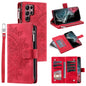 Multi-Card Totem Zipper Leather Phone Case, For Samsung Galaxy S26+ 5G, For Samsung Galaxy S26 Ultra 5G, For Samsung Galaxy S26 5G, For Samsung Galaxy S25 FE 5G, For Samsung Galaxy S25 5G, For Samsung Galaxy S25+ 5G, For Samsung Galaxy S25 Ultra 5G