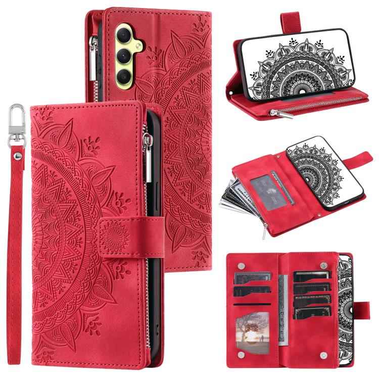 Multi-Card Totem Zipper Leather Phone Case, For Samsung Galaxy S26+ 5G, For Samsung Galaxy S26 Ultra 5G, For Samsung Galaxy S26 5G, For Samsung Galaxy S25 FE 5G, For Samsung Galaxy S25 5G, For Samsung Galaxy S25+ 5G, For Samsung Galaxy S25 Ultra 5G