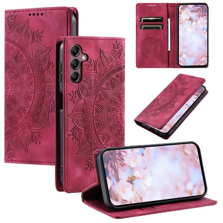 Totem Embossed Magnetic Leather Phone Case, For Samsung Galaxy S26+ 5G, For Samsung Galaxy S26 Ultra 5G, For Samsung Galaxy S26 5G, For Samsung Galaxy S25 FE 5G, For Samsung Galaxy S25 Edge 5G, For Samsung Galaxy S25 5G, For Samsung Galaxy S25+ 5G     ...