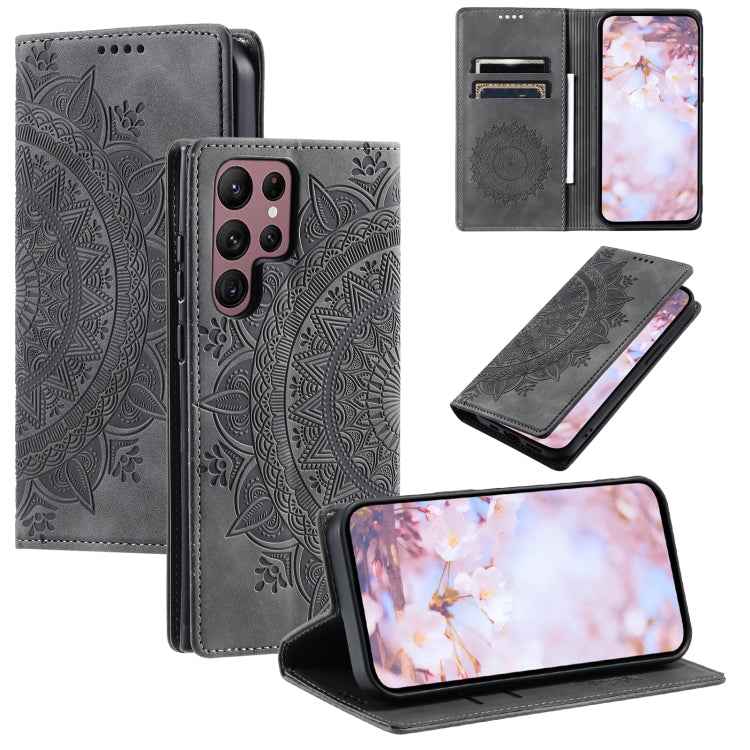 Totem Embossed Magnetic Leather Phone Case, For Samsung Galaxy S26+ 5G, For Samsung Galaxy S26 Ultra 5G, For Samsung Galaxy S26 5G, For Samsung Galaxy S25 FE 5G, For Samsung Galaxy S25 Edge 5G, For Samsung Galaxy S25 5G, For Samsung Galaxy S25+ 5G     ...
