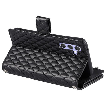 Glitter Lattice Zipper Wallet Leather Phone Case, For Samsung Galaxy S26+ 5G, For Samsung Galaxy S26 Ultra 5G, For Samsung Galaxy S26 5G, For Samsung Galaxy S25 FE 5G, For Samsung Galaxy S25 Edge 5G, For Samsung Galaxy S25 5G, For Samsung Galaxy S25+ 5...