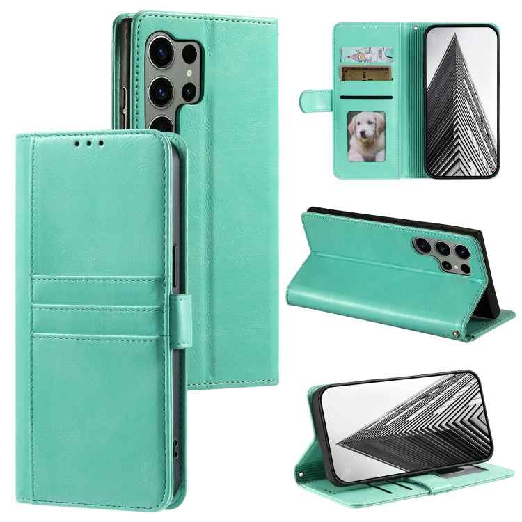 Simple 6-Card Wallet Leather Phone Case, For Samsung Galaxy S26+ 5G, For Samsung Galaxy S25 FE 5G, For Samsung Galaxy S25 5G, For Samsung Galaxy S25+ 5G, For Samsung Galaxy S25 Ultra 5G