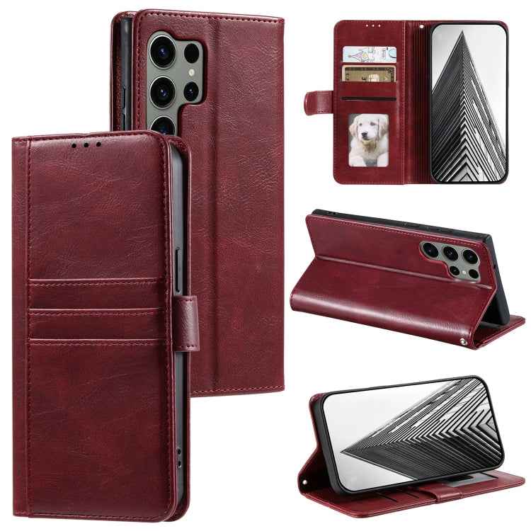 Simple 6-Card Wallet Leather Phone Case, For Samsung Galaxy S26+ 5G, For Samsung Galaxy S25 FE 5G, For Samsung Galaxy S25 5G, For Samsung Galaxy S25+ 5G, For Samsung Galaxy S25 Ultra 5G