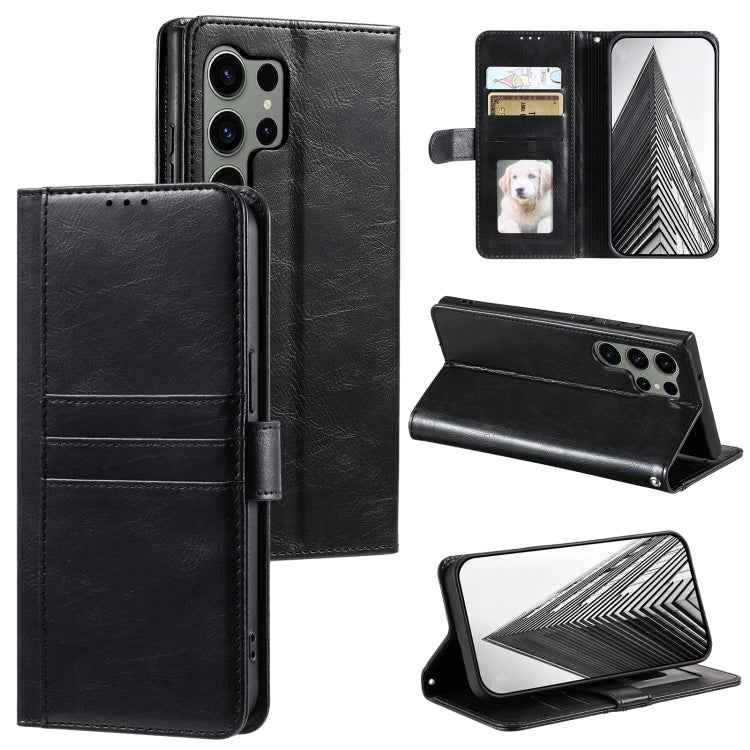 Simple 6-Card Wallet Leather Phone Case, For Samsung Galaxy S26+ 5G, For Samsung Galaxy S25 FE 5G, For Samsung Galaxy S25 5G, For Samsung Galaxy S25+ 5G, For Samsung Galaxy S25 Ultra 5G