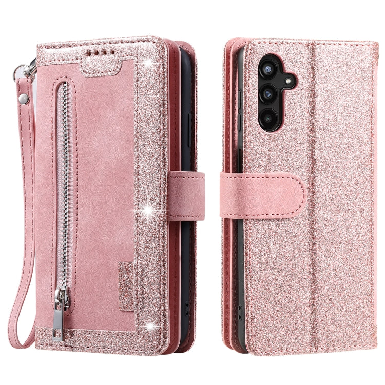 Nine Card Zipper Bag Leather Phone Case with Lanyard, For Samsung Galaxy S26+ 5G, For Samsung Galaxy S26 Ultra 5G, For Samsung Galaxy S26 5G, For Samsung Galaxy S25 FE 5G, For Samsung Galaxy S25 5G, For Samsung Galaxy S25+ 5G                           ...