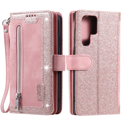 Nine Card Zipper Bag Leather Phone Case with Lanyard, For Samsung Galaxy S26+ 5G, For Samsung Galaxy S26 Ultra 5G, For Samsung Galaxy S26 5G, For Samsung Galaxy S25 FE 5G, For Samsung Galaxy S25 5G, For Samsung Galaxy S25+ 5G                           ...