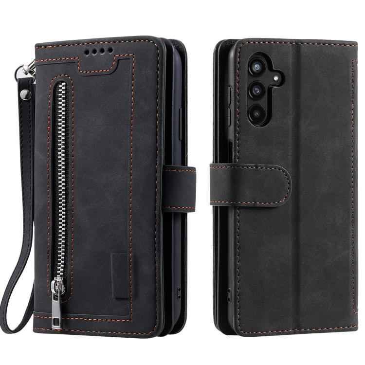 Nine Card Zipper Bag Leather Phone Case with Lanyard, For Samsung Galaxy S26+ 5G, For Samsung Galaxy S26 Ultra 5G, For Samsung Galaxy S26 5G, For Samsung Galaxy S25 FE 5G, For Samsung Galaxy S25 5G, For Samsung Galaxy S25+ 5G                           ...