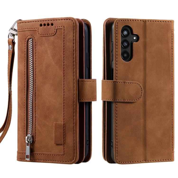 Nine Card Zipper Bag Leather Phone Case with Lanyard, For Samsung Galaxy S26+ 5G, For Samsung Galaxy S26 Ultra 5G, For Samsung Galaxy S26 5G, For Samsung Galaxy S25 FE 5G, For Samsung Galaxy S25 5G, For Samsung Galaxy S25+ 5G                           ...