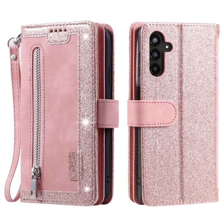 Nine Card Zipper Bag Leather Phone Case with Lanyard, For Samsung Galaxy S26+ 5G, For Samsung Galaxy S26 Ultra 5G, For Samsung Galaxy S26 5G, For Samsung Galaxy S25 FE 5G, For Samsung Galaxy S25 5G, For Samsung Galaxy S25+ 5G                           ...