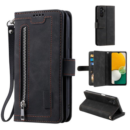 Nine Card Zipper Bag Leather Phone Case with Lanyard, For Samsung Galaxy S26+ 5G, For Samsung Galaxy S26 Ultra 5G, For Samsung Galaxy S26 5G, For Samsung Galaxy S25 FE 5G, For Samsung Galaxy S25 5G, For Samsung Galaxy S25+ 5G                           ...
