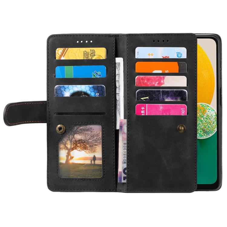 Nine Card Zipper Bag Leather Phone Case with Lanyard, For Samsung Galaxy S26+ 5G, For Samsung Galaxy S26 Ultra 5G, For Samsung Galaxy S26 5G, For Samsung Galaxy S25 FE 5G, For Samsung Galaxy S25 5G, For Samsung Galaxy S25+ 5G                           ...